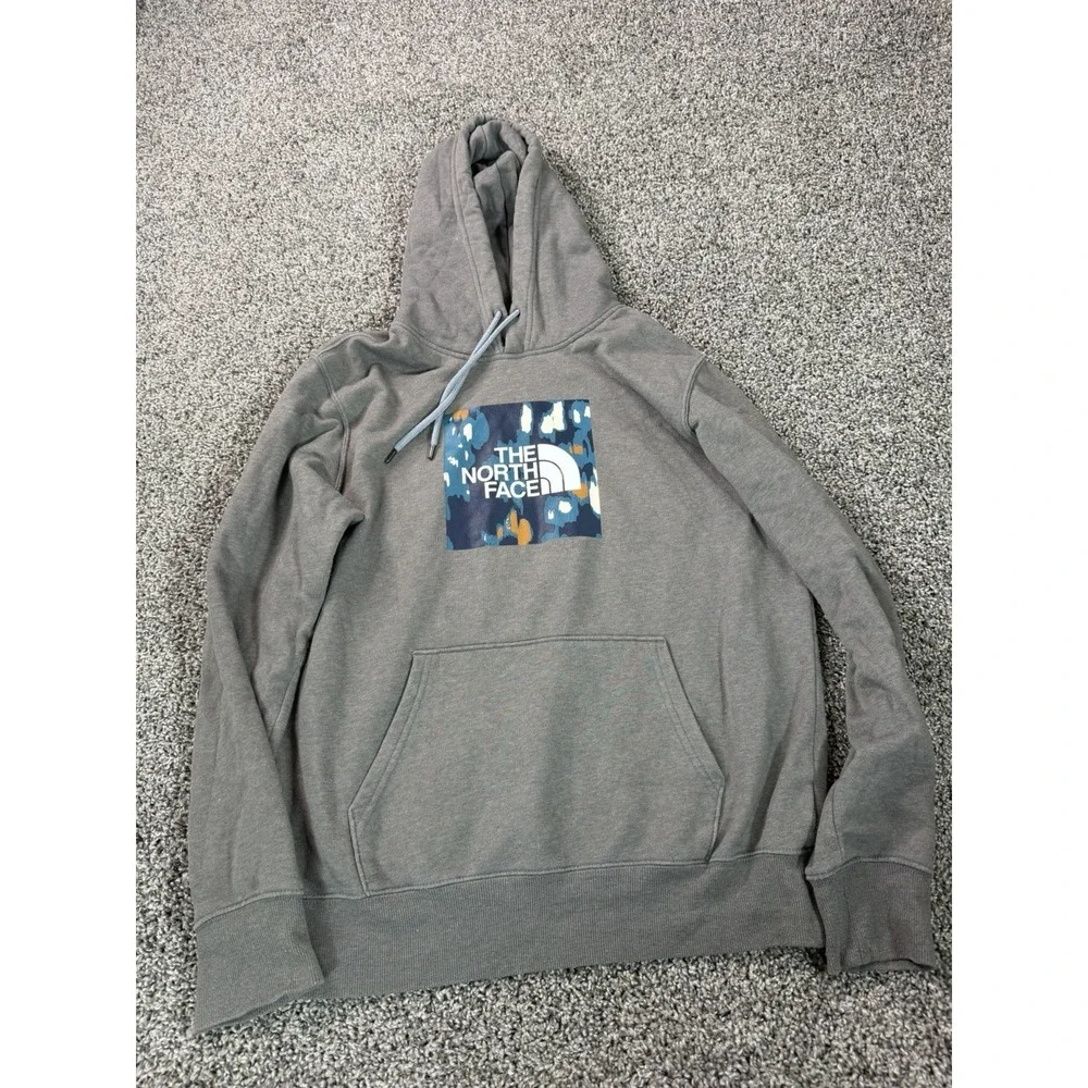 The North Face Fleece Hoodie Men's Size Medium Gray Outdoor